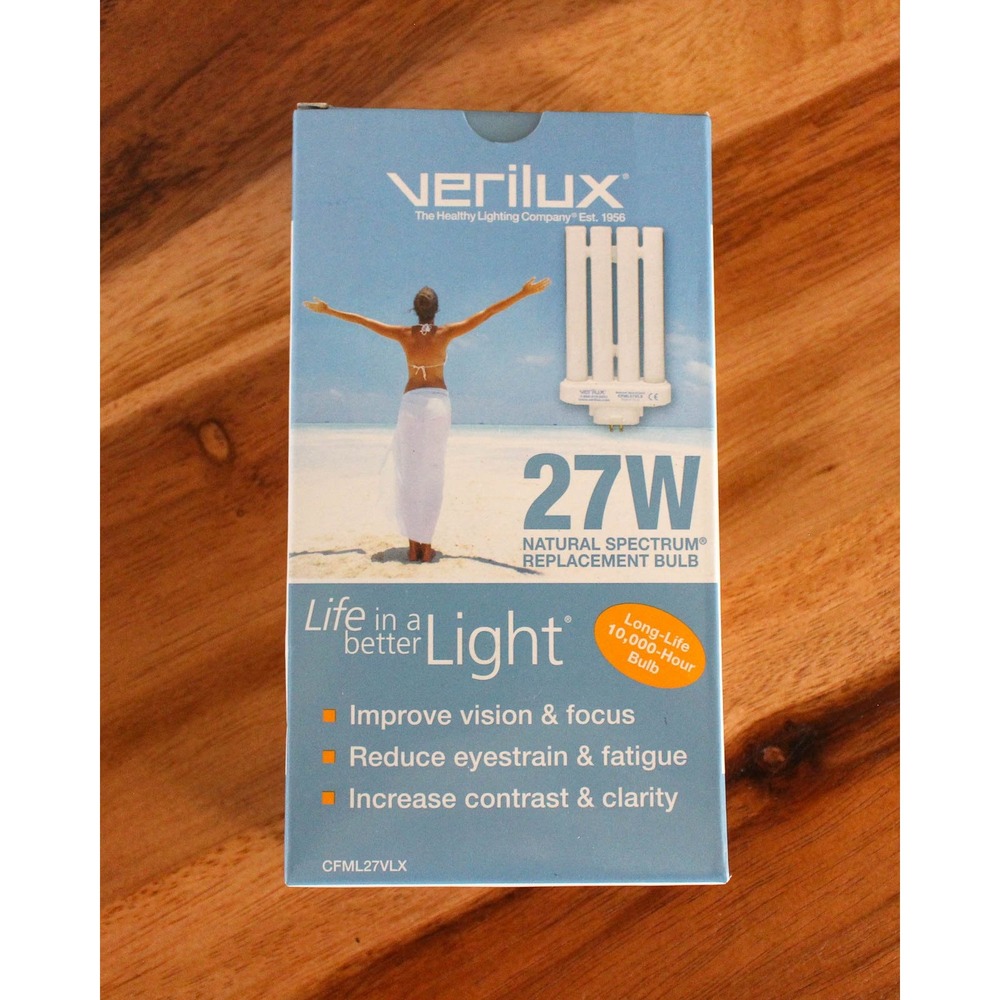 Verilux Replacement Bulb 27W Natural Spectrum CFML27VLX 6500K 4-Pin White